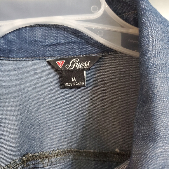 Guess denim fitted button down - Picture 2 of 2